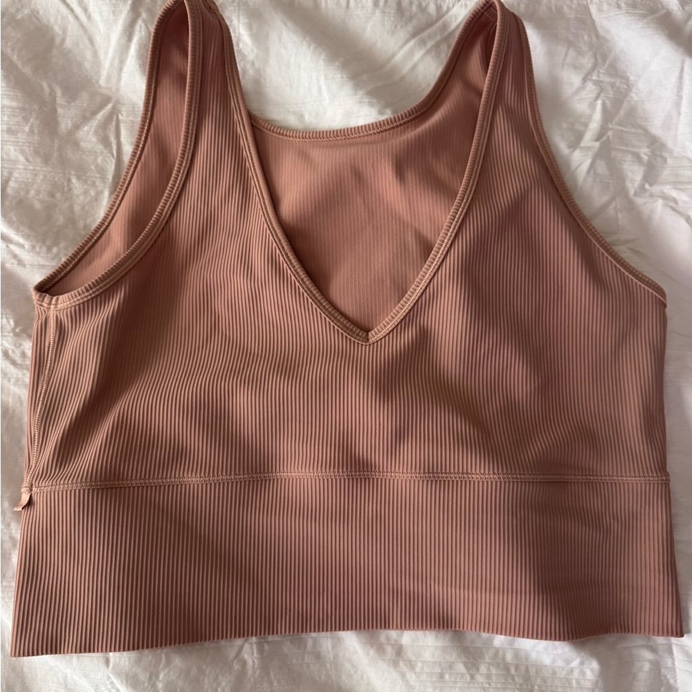 Seamless Ribbed Bralette - Pink